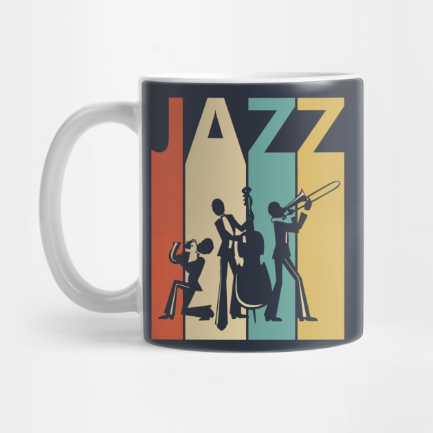Vintage Jazz Music Lover Gift by GWENT
